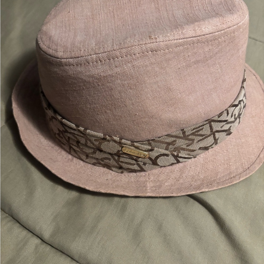 Calvin Klein Unisex Tan and Brown Fedora - Picture 2 of 5